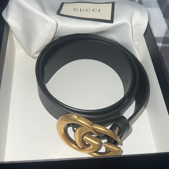 Gucci Accessories - Gucci Wide Double G Leather belt - 90/36